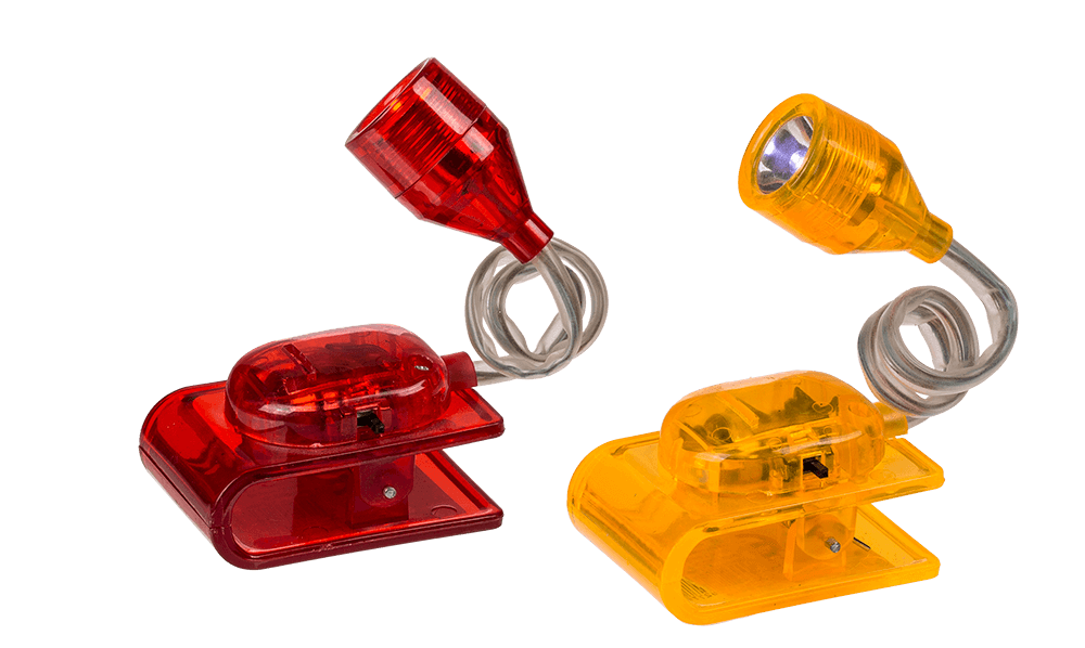 Reading lamp with LED (incl. batteries)  ca. 4 cm,