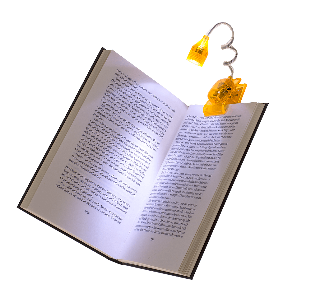 Reading lamp with LED (incl. batteries)  ca. 4 cm,