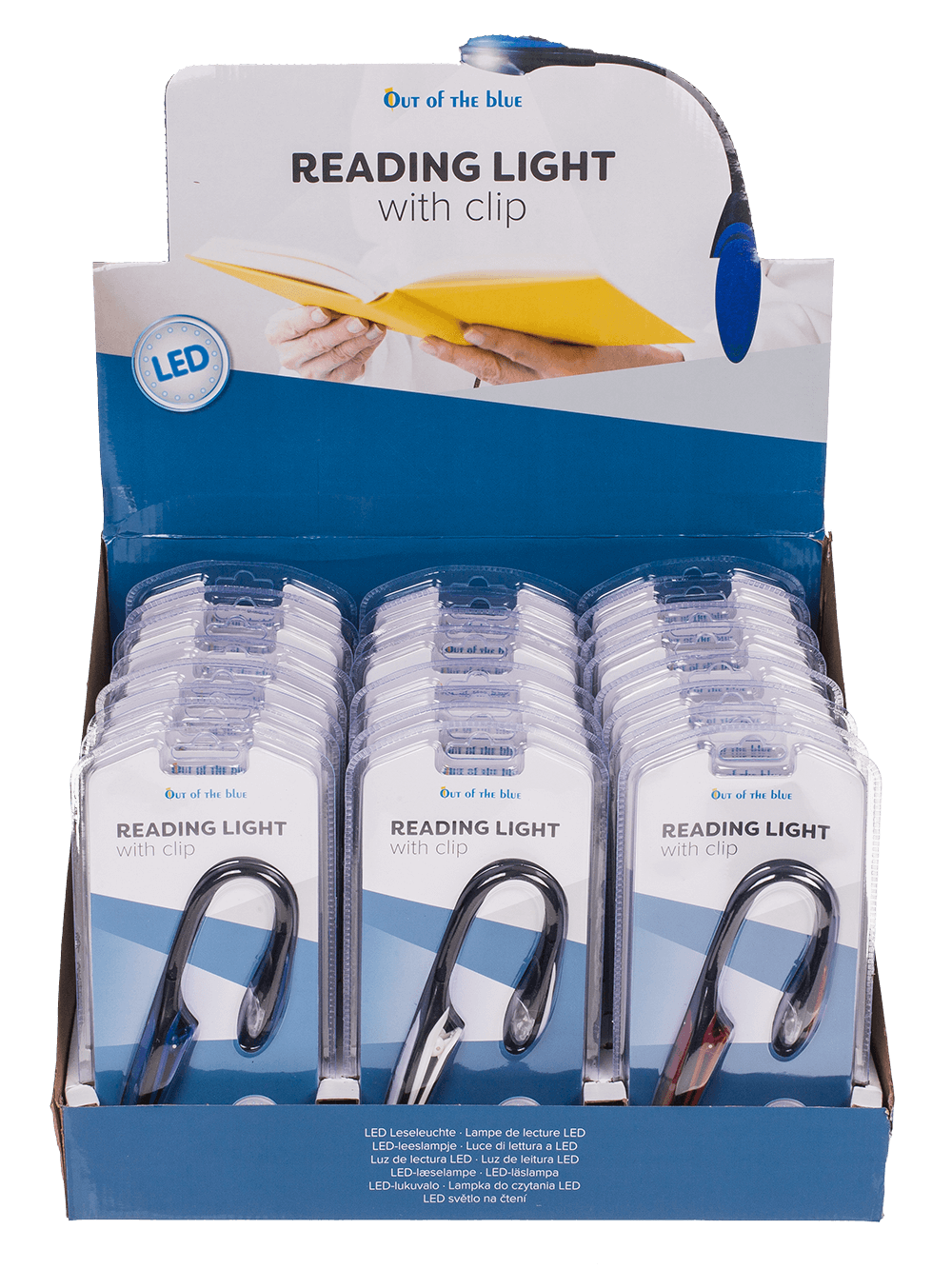 Reading lamp with 2 LED (incl. batteries),