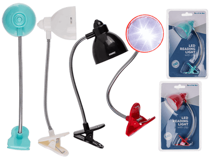 Reading light with 2 LED (incl. batteries) ,