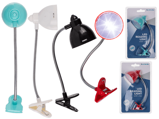 Reading light with 2 LED (incl. batteries) ,