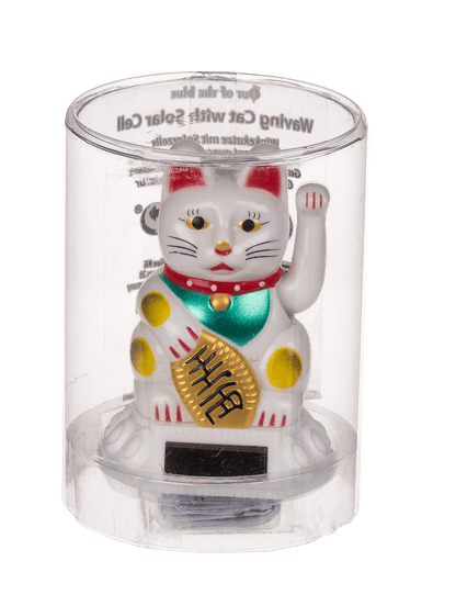 Waving cat, with solar cell,