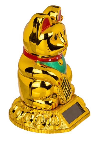 Waving cat, with solar cell,