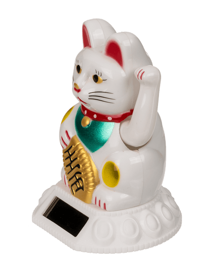 Waving cat, with solar cell,