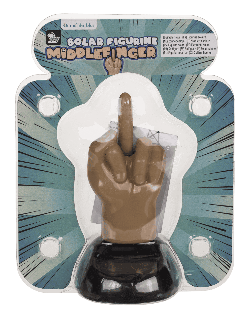 Moveable figurine, middlefinger,