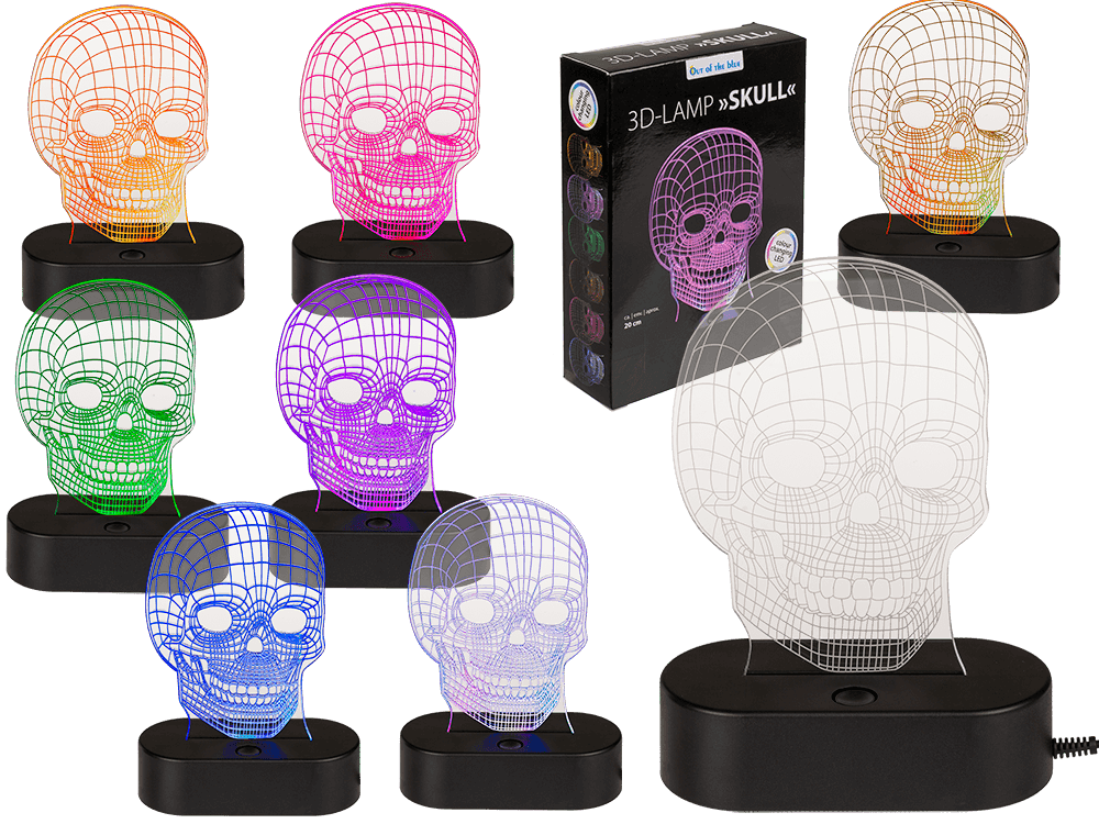 3D-Lamp, Skull,