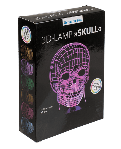 3D-Lamp, Skull,