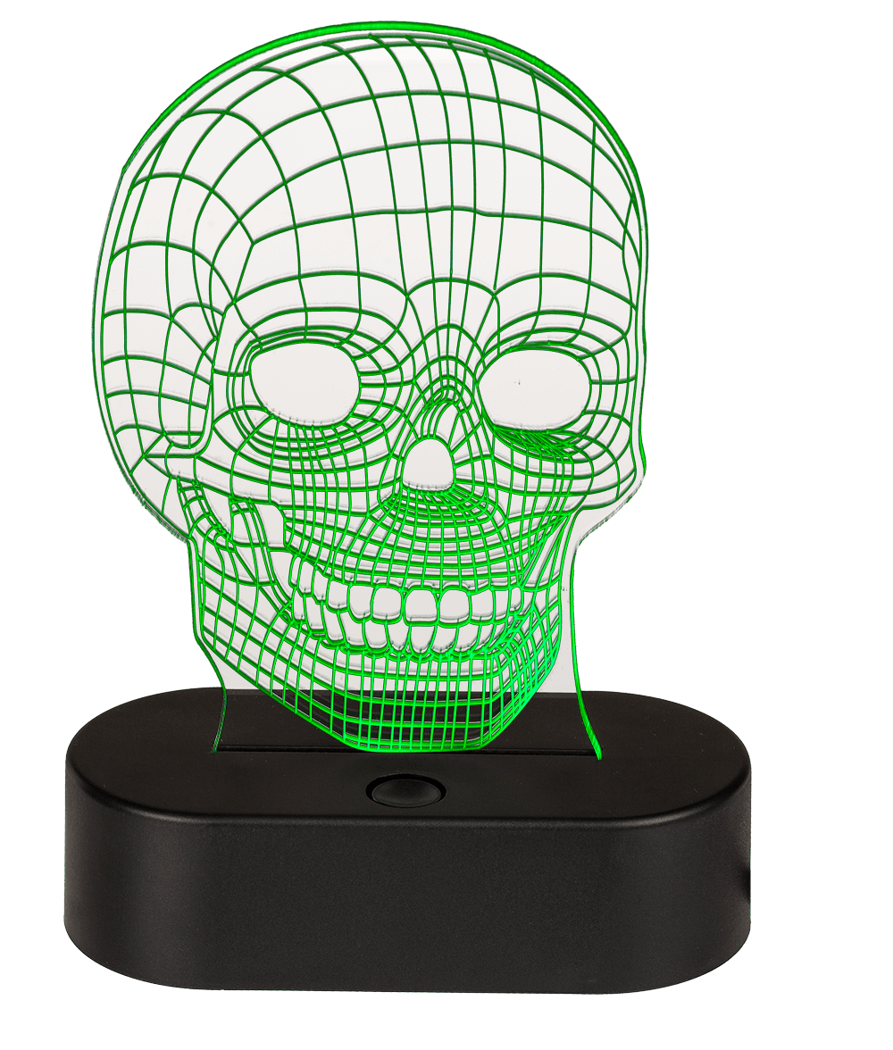 3D-Lamp, Skull,