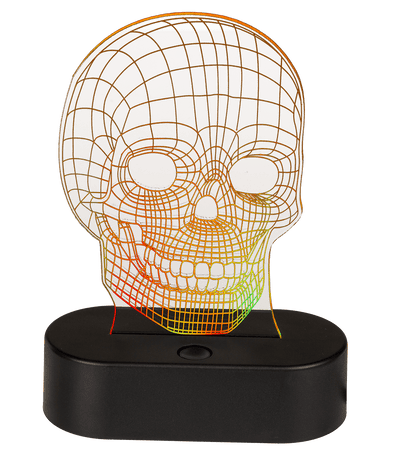 3D-Lamp, Skull,