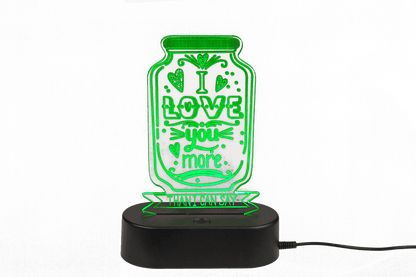 3D-Lamp, Love, ca. 20 cm, with USB-cable