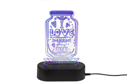 3D-Lamp, Love, ca. 20 cm, with USB-cable