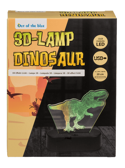 3D-Lamp, T-Rex, ca. 20 cm, with USB-cable