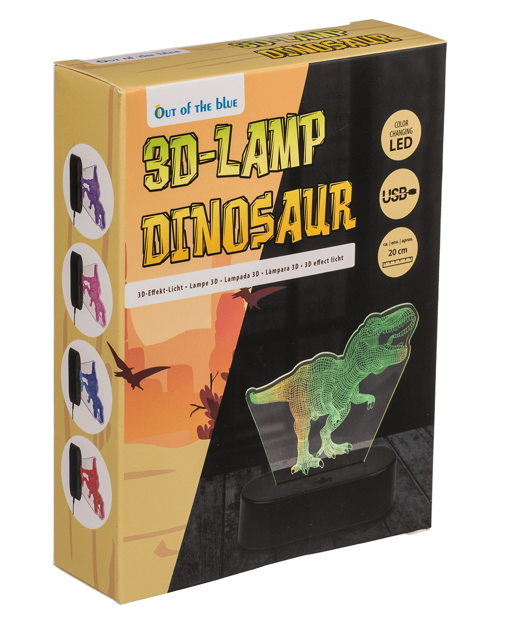 3D-Lamp, T-Rex, ca. 20 cm, with USB-cable