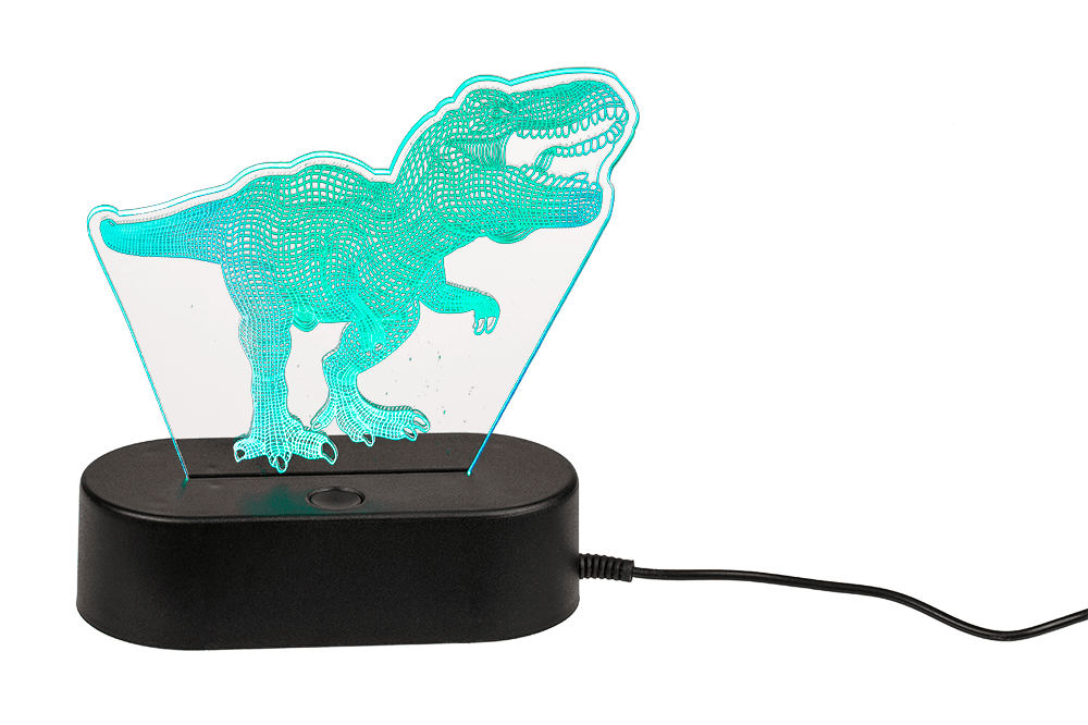 3D-Lamp, T-Rex, ca. 20 cm, with USB-cable