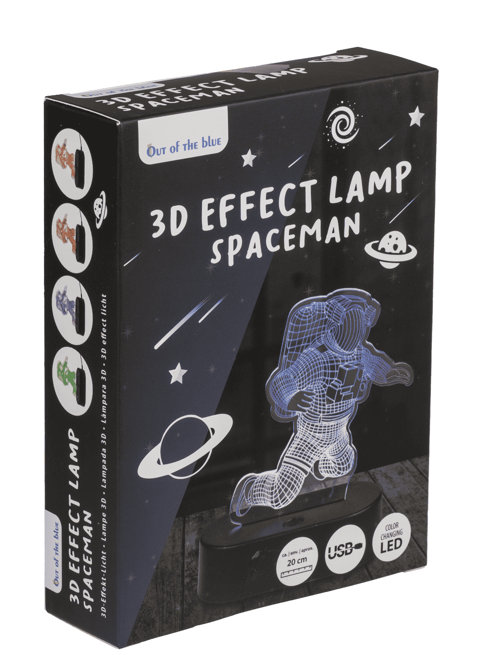 3D-Lamp, Spaceman, ca. 20 cm, with USB-cable