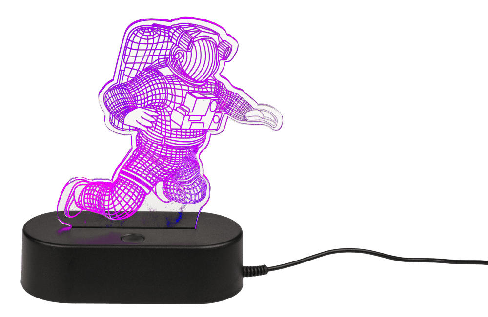 3D-Lamp, Spaceman, ca. 20 cm, with USB-cable