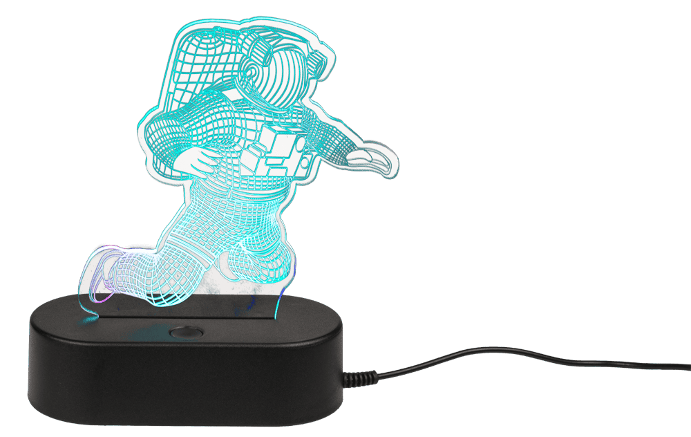 3D-Lamp, Spaceman, ca. 20 cm, with USB-cable