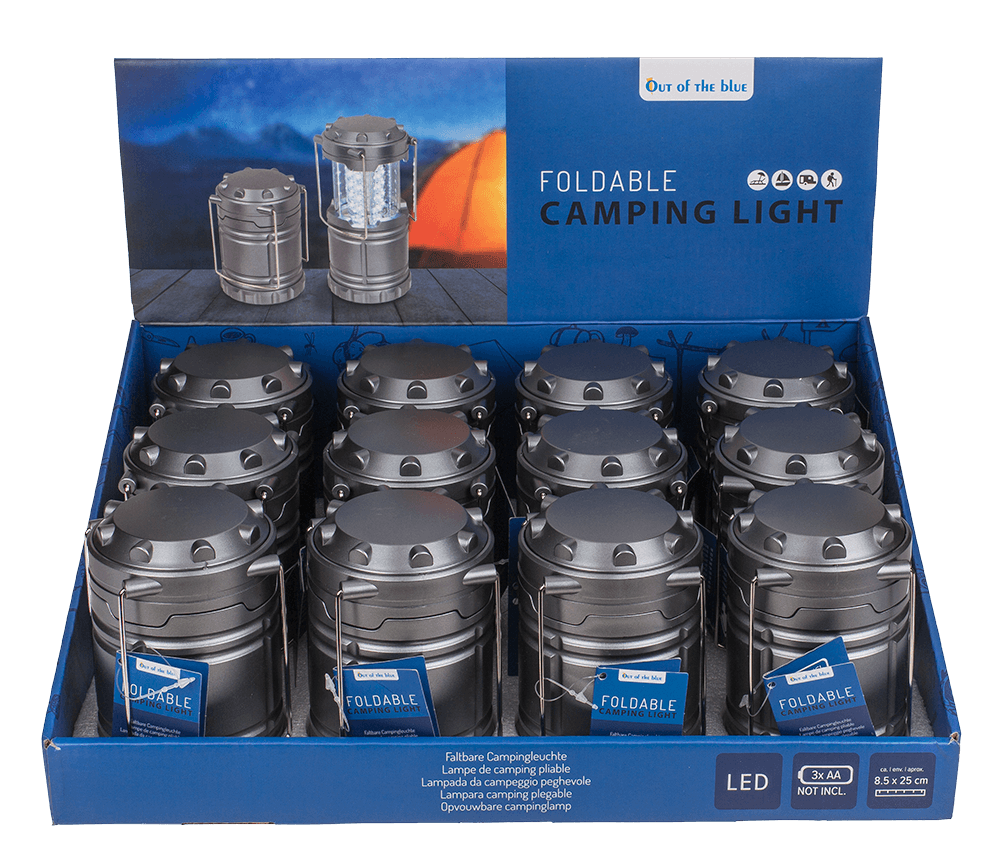 Foldable Camping light, ca. 8,5 x 25 cm,