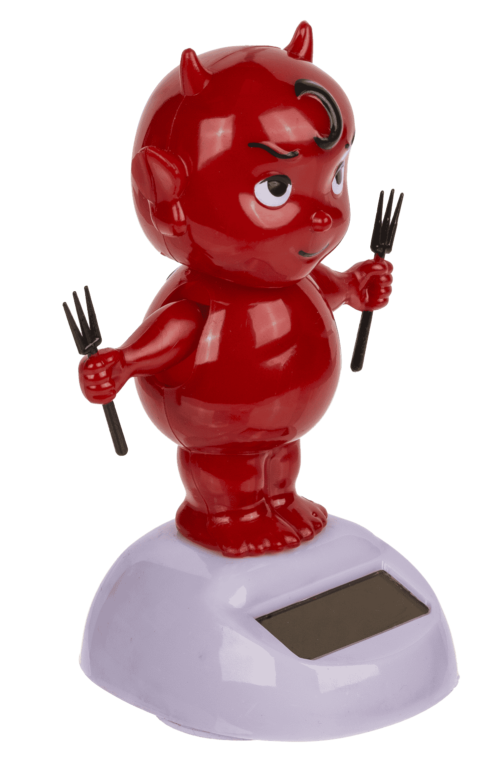 Movable figure, baby devil, with solar cell,