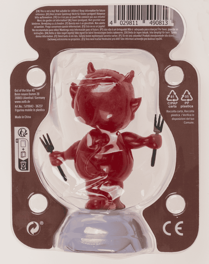 Movable figure, baby devil, with solar cell,