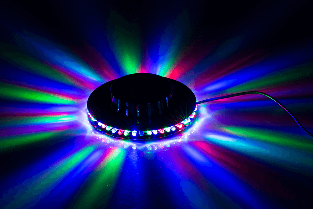 LED Disco light, with 48 LED (RGB),
