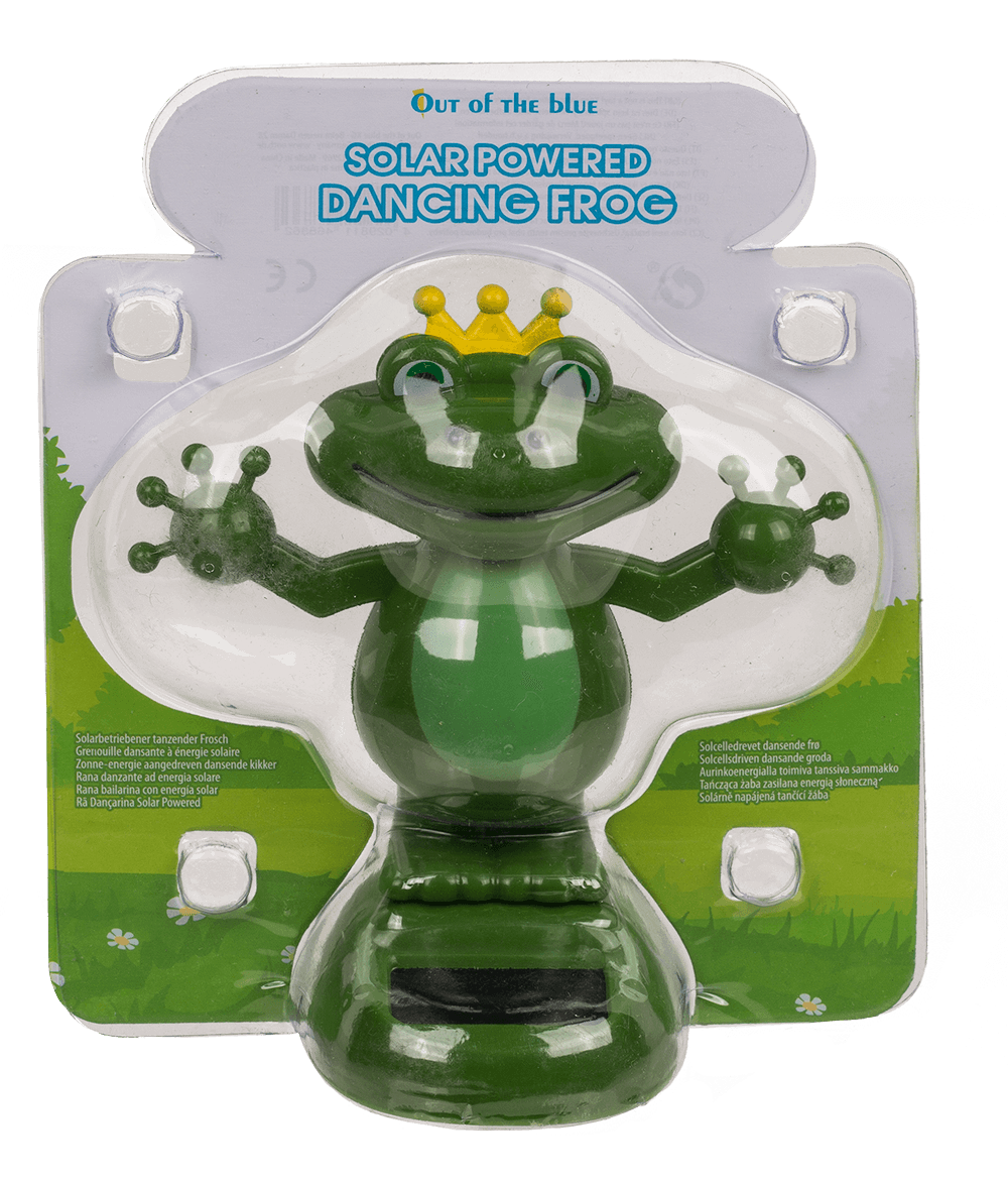 Solar Figurine, Frog, ca. 11 cm,