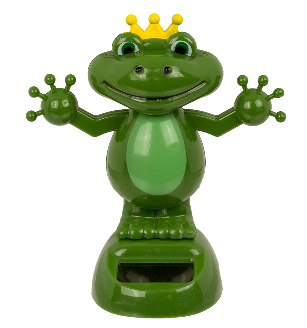Solar Figurine, Frog, ca. 11 cm,