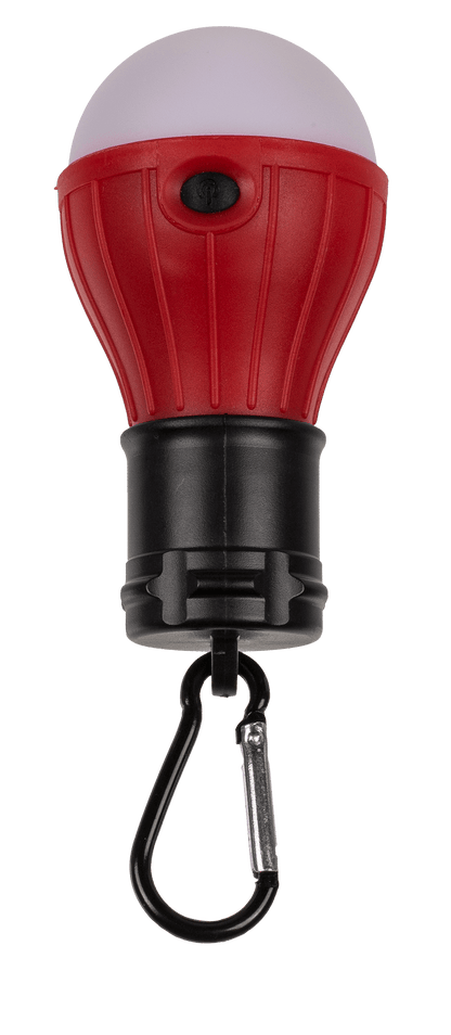 Universal camping lamp, with carabiner hook,