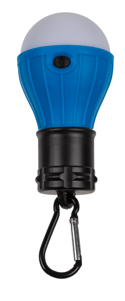 Universal camping lamp, with carabiner hook,