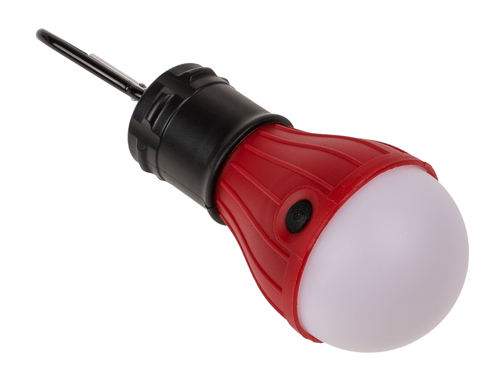 Universal camping lamp, with carabiner hook,