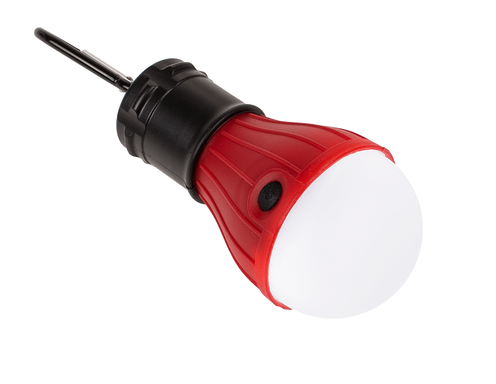 Universal camping lamp, with carabiner hook,