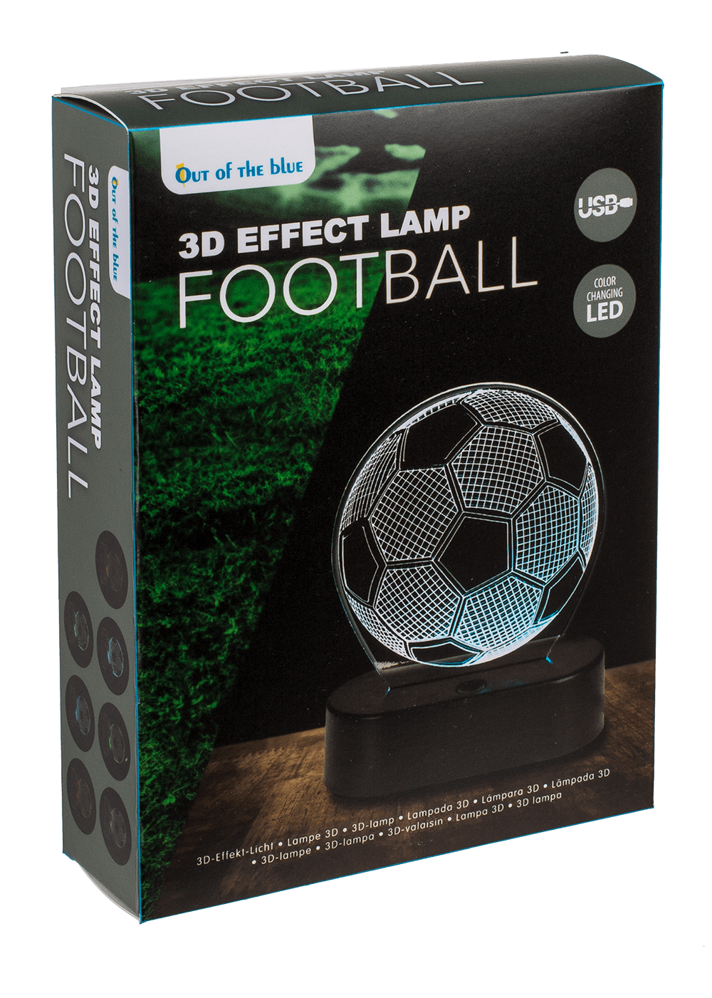 3D-Lamp, Soccer, ca. 16 x 12 cm, plastic,