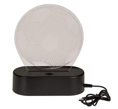 3D-Lamp, Soccer, ca. 16 x 12 cm, plastic,