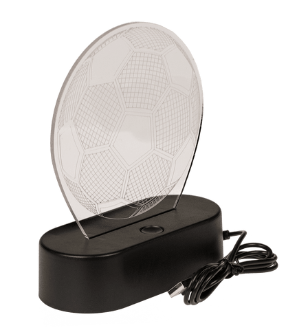 3D-Lamp, Soccer, ca. 16 x 12 cm, plastic,