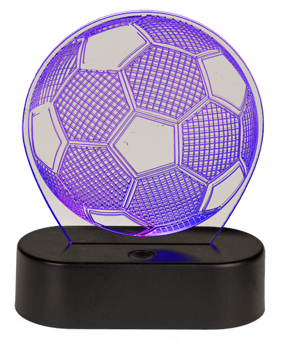 3D-Lamp, Soccer, ca. 16 x 12 cm, plastic,
