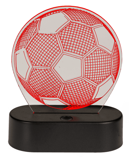 3D-Lamp, Soccer, ca. 16 x 12 cm, plastic,