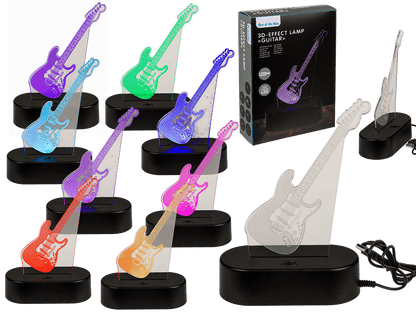 3D-Lamp, Guitar, ca. 18 x 12 cm, plastic,