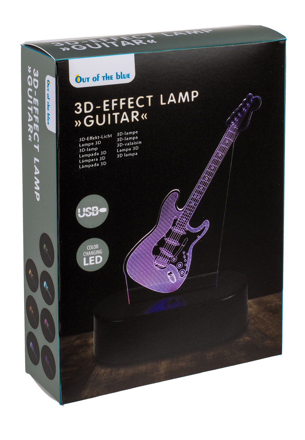 3D-Lamp, Guitar, ca. 18 x 12 cm, plastic,