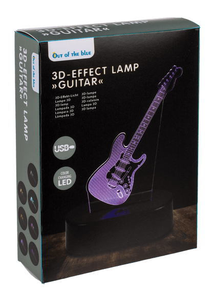3D-Lamp, Guitar, ca. 18 x 12 cm, plastic,