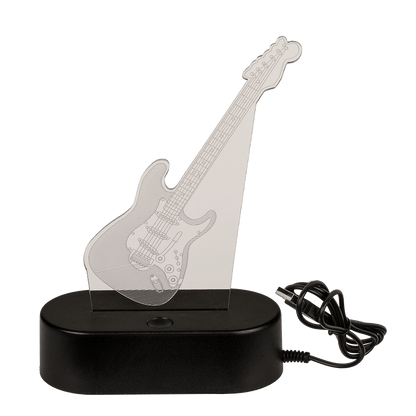 3D-Lamp, Guitar, ca. 18 x 12 cm, plastic,