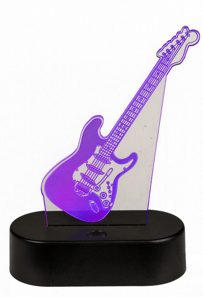 3D-Lamp, Guitar, ca. 18 x 12 cm, plastic,