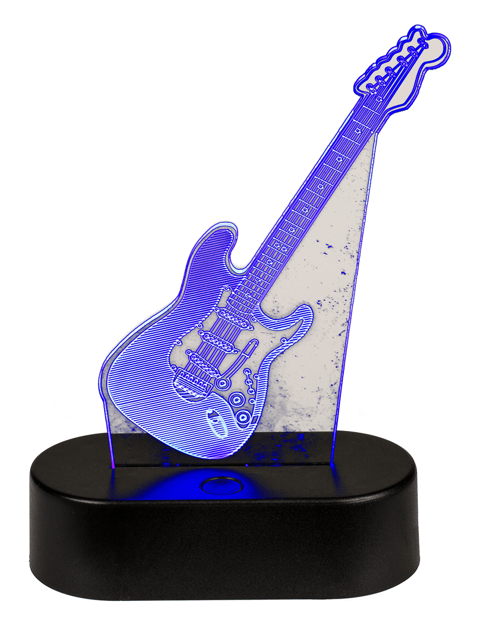 3D-Lamp, Guitar, ca. 18 x 12 cm, plastic,