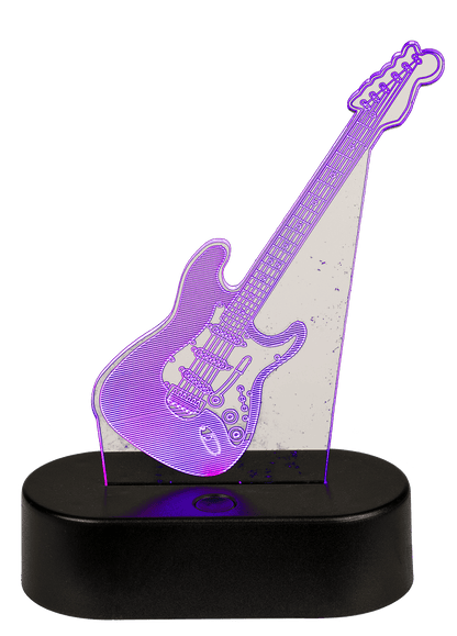3D-Lamp, Guitar, ca. 18 x 12 cm, plastic,