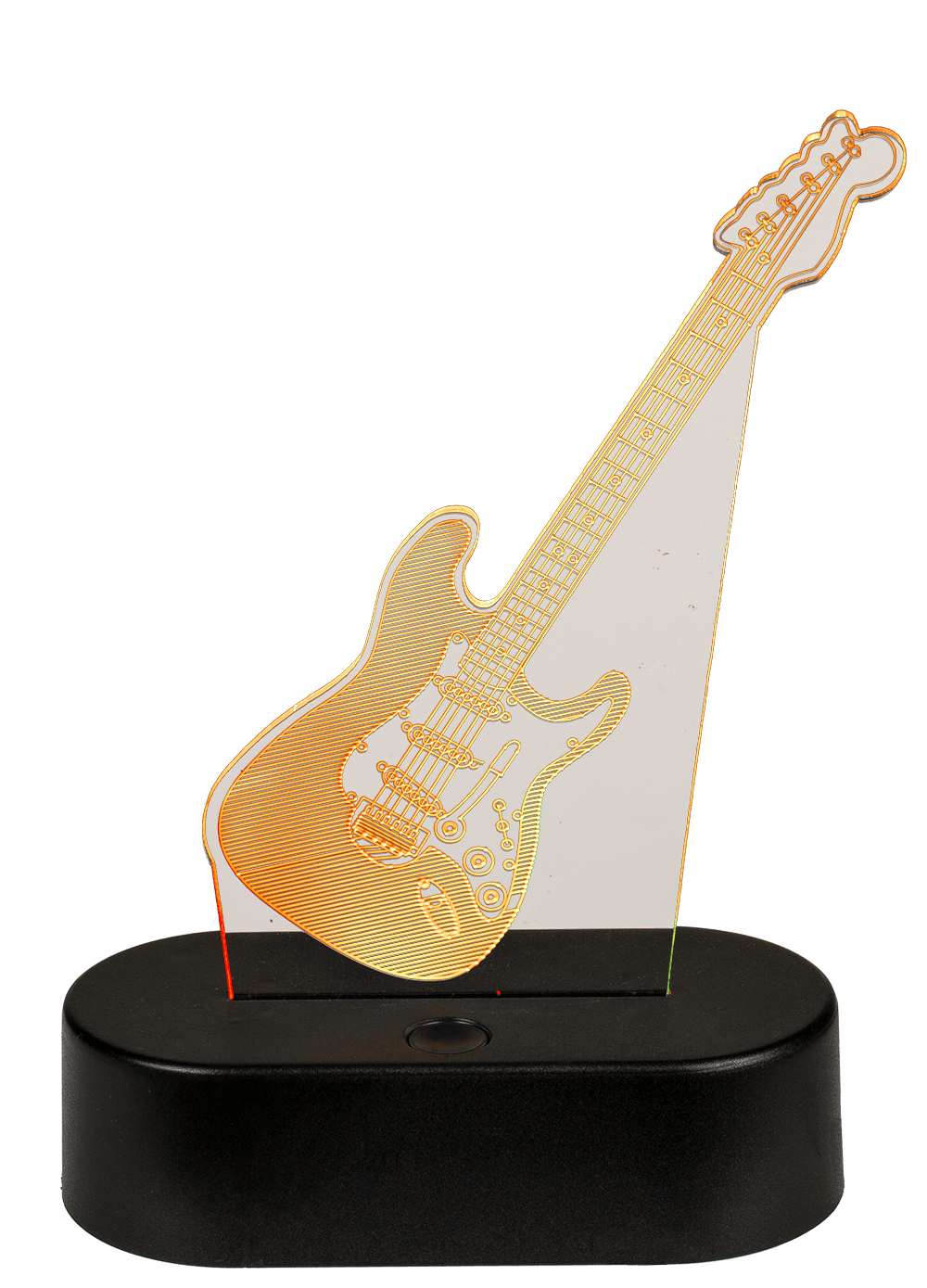 3D-Lamp, Guitar, ca. 18 x 12 cm, plastic,
