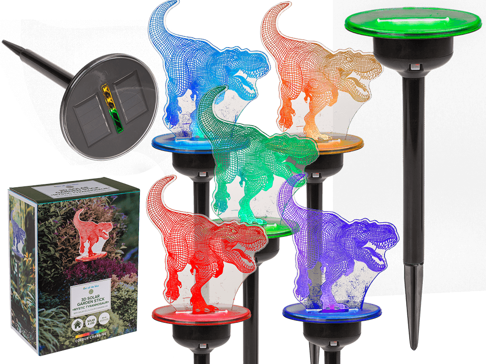 3D LED Solar garden stick with colour changing LED