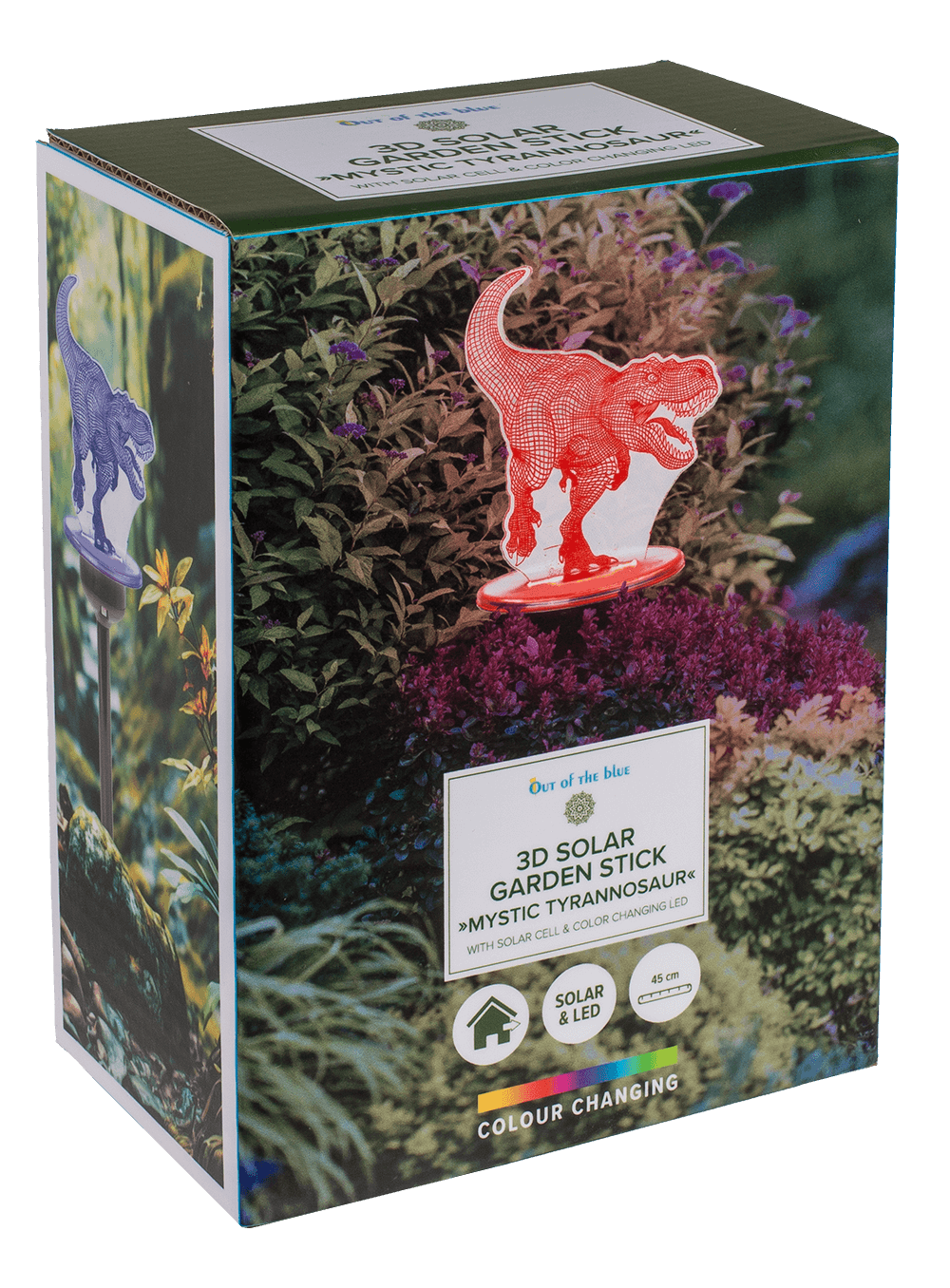 3D LED Solar garden stick with colour changing LED