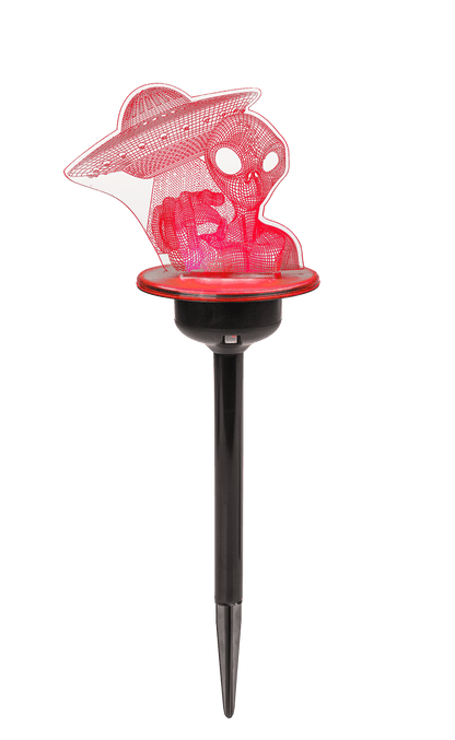 3D LED Solar garden stick with colour changing LED