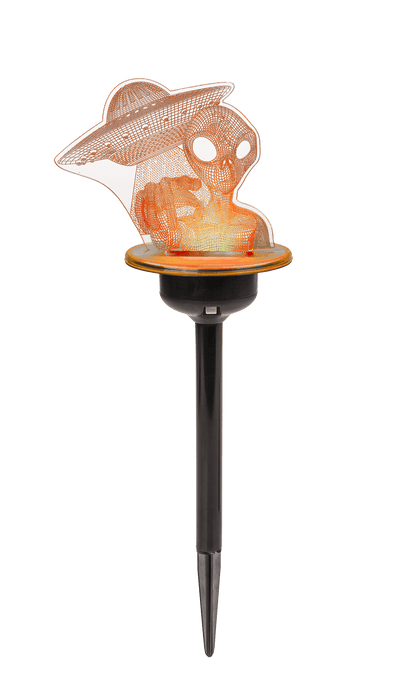 3D LED Solar garden stick with colour changing LED