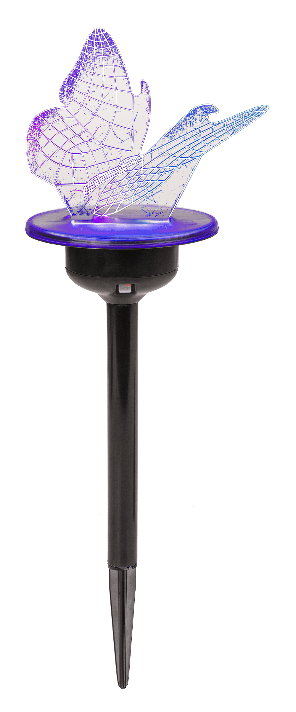 3D LED Solar garden stick with colour changing LED