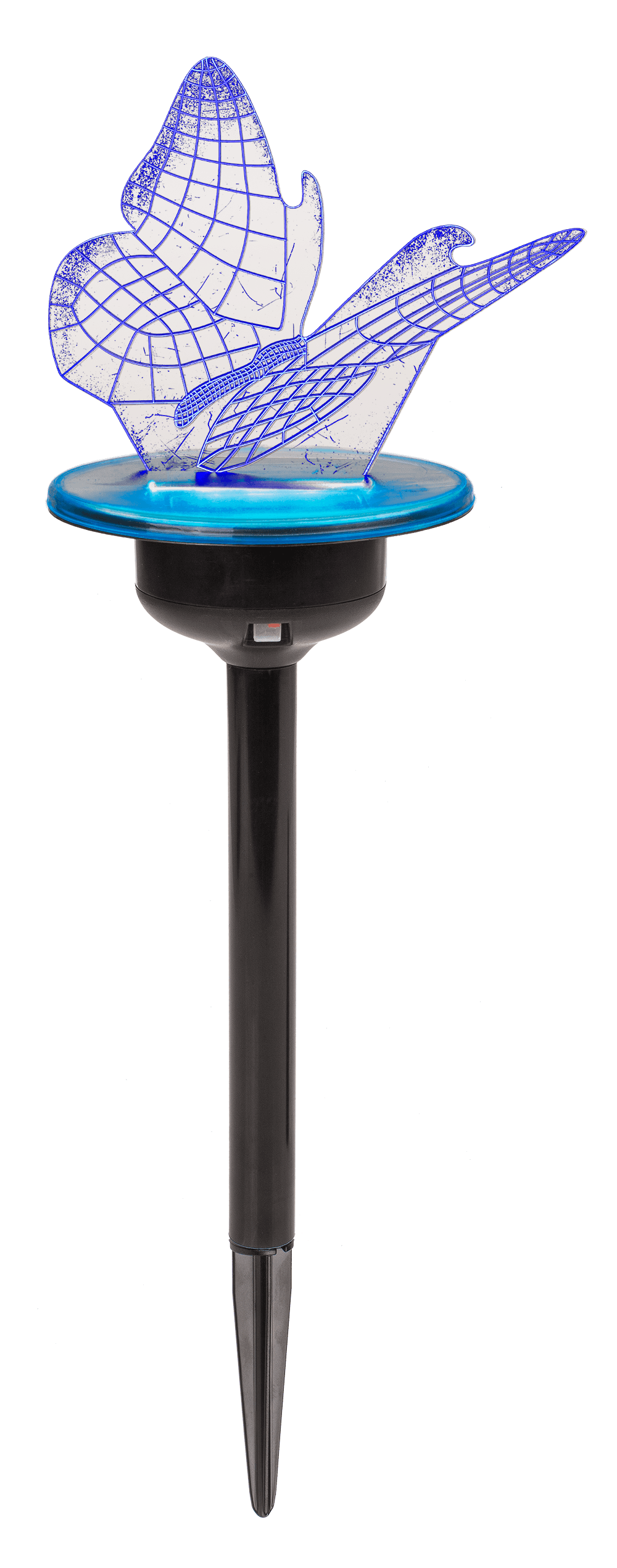 3D LED Solar garden stick with colour changing LED